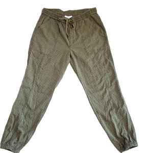 Anthropologie Joggers. Polkadots. Blue and Green. Size Small. Drawstring